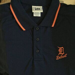 Detroit Tigers MLB Men's Dark Blue Performance Polo Shirt